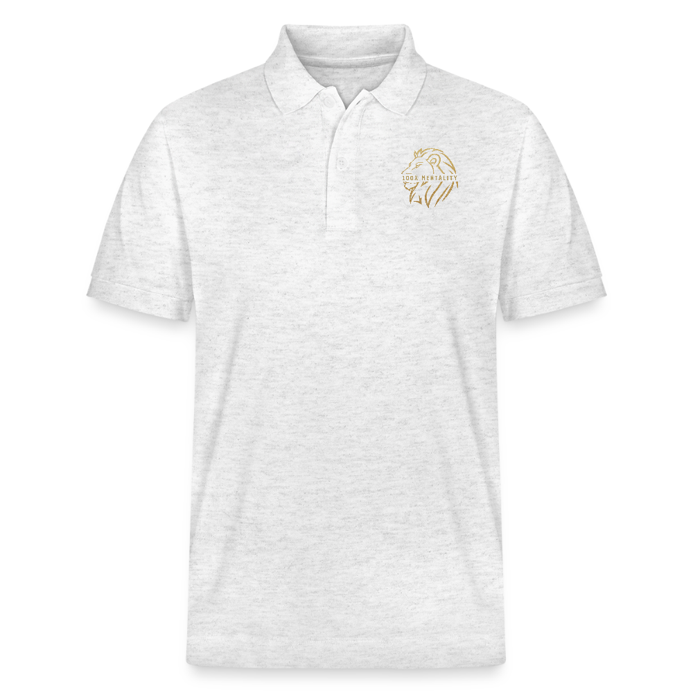 Polo Unisex 100x Mentality – Stile, Comfort e Qualità - melange/bianco