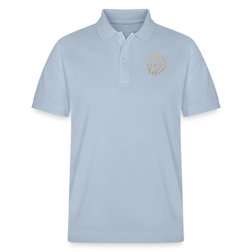 Polo Unisex 100x Mentality – Stile, Comfort e Qualità - azzurro