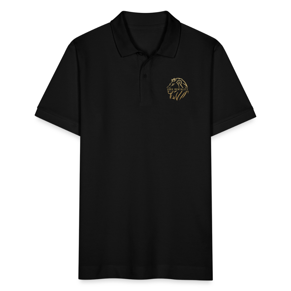 Polo Unisex 100x Mentality – Stile, Comfort e Qualità - nero